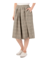 サージチェックガウチョパンツ/ブラック(219)