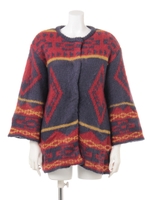 チマヨ柄ニットコート/マルチ