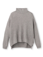 ドロップショルダーハイネックニット/グリーン(022)