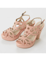 カットワーク底サンダル/PNK