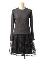 スカートリバーシブルセットワンピ/オフホワイト