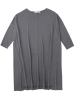 スムースドレープワンピース/ダークグレー(013)