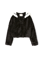 フェイクファーセーラーコート/パープル