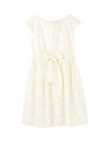 フラワージャカード×チェックワンピース/レモンイエロー(431)