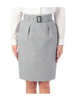 ラメジャカードスカート/ホワイト(401)