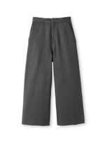 FLORENT ウール混ワイドパンツ/ダークグレー(013)