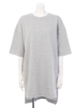 【AUNT MARIE'S】5分袖スリット/GRY