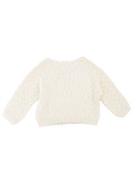 【Lady like】ミックスヤーンルーズニット/オフホワイト