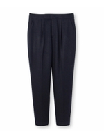 [L]センタープレスウールアンクルパンツ/ブラック(019)