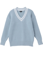 [S]ラメチルデンニット/ブルー系(092)