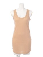 【BED&BREAKFAST】Soft Broad Stitch Long Tank/BEIGE