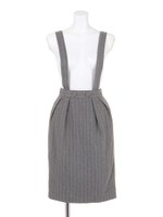 【FEMININE】サス付コクーンミディSK/ミックス