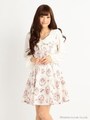 【LIZ LISA】☆16th Anniversary☆アンティークローズワンピース/ホワイト