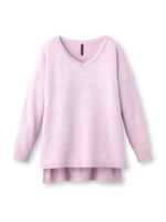 アシメデザインラメニット/ライトパープル(081)