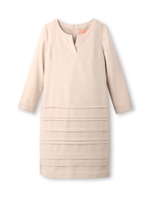 ウールタックワンピース/オレンジ(067)