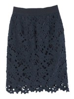 カットワークレーススカート/ホワイト