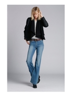 ベルボトムデニムパンツ/ライトブルー(091)