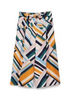 マルチストライプガウチョパンツ/YEL