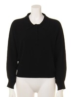 [Salon de Balcony]カシミヤ混ポロニット/BLU