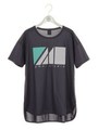 【emmi studio】サテングラフィックTシャツ/YEL