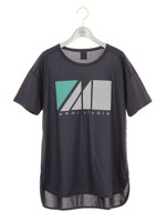 【emmi studio】サテングラフィックTシャツ/YEL