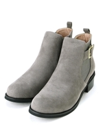 サイドベルトブーツ/ブラウン柄