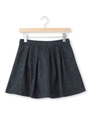ネップスカート風ショートパンツ/チャコールグレー(014)