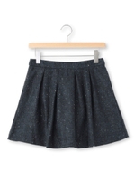 ネップスカート風ショートパンツ/チャコールグレー(014)