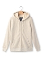 ラメ裏毛×ボアボンディングパーカー/アイボリー(004)
