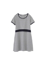 STRIPED COMBINATION DRESS/WHITE