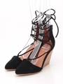 【JEFFREY CAMPBELL FOR ROSE BUD】WEDGE SANDAL/BLACK SUEDE