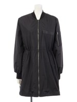 【LATINA】バックプリントロングMA1ジャケット/BK