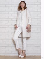 フロントリボンパンツ/ホワイト