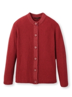 ラメ使いカシミヤニットカーディガン/レッド(062)