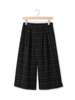 柄ガウチョパンツ/ブラック(319)