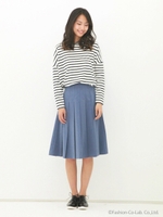 BOX プリーツチノスカート/BEG