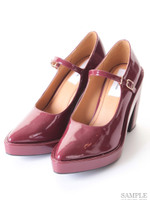 エナメルパンプス/BLK