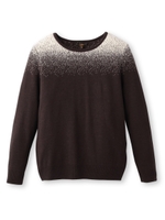 グラデーション調クルーネックニット/ブラック(419)