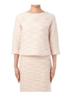 ミックスラメツイード風プルオーバー/ライトブルー(491)