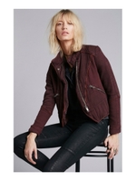 ミニ裏毛ライダース風ジャケット/チャコールグレー(014)