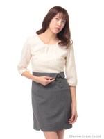 レースコンビOP/グレー