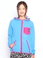 FLEECE HOODY/ブルー