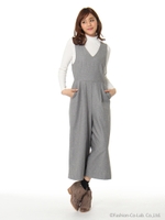 インナー付きオールインワン/グレー