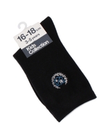 エンブレム刺しゅうソックス/オフホワイト(003)