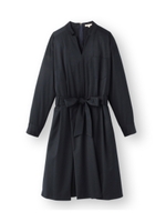 カッティングネック切り替えワンピース/ネイビー(093)