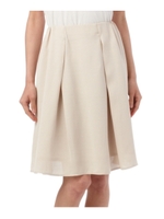 タックフレアースカート/ベージュ(052)