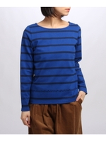 ナンバーボーダーカットソー/ブルー(092)