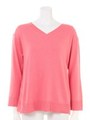バックカシュクールＶニット【8color】/濃ピンク