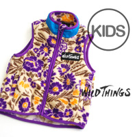 WILD THINGS（ワイルドシングス）FLOWER FLEECE VEST［キッズ］