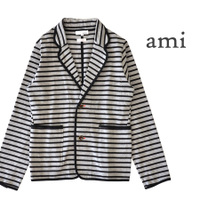ami（アミ）Border Piping Jacket［メンズ］